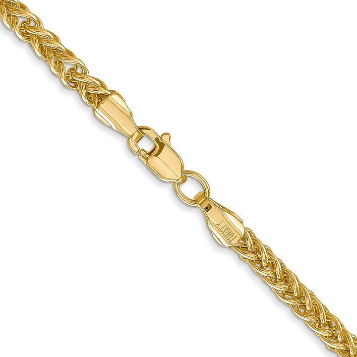 Gold 2.6mm Spiga (Wheat) Chain, 18"