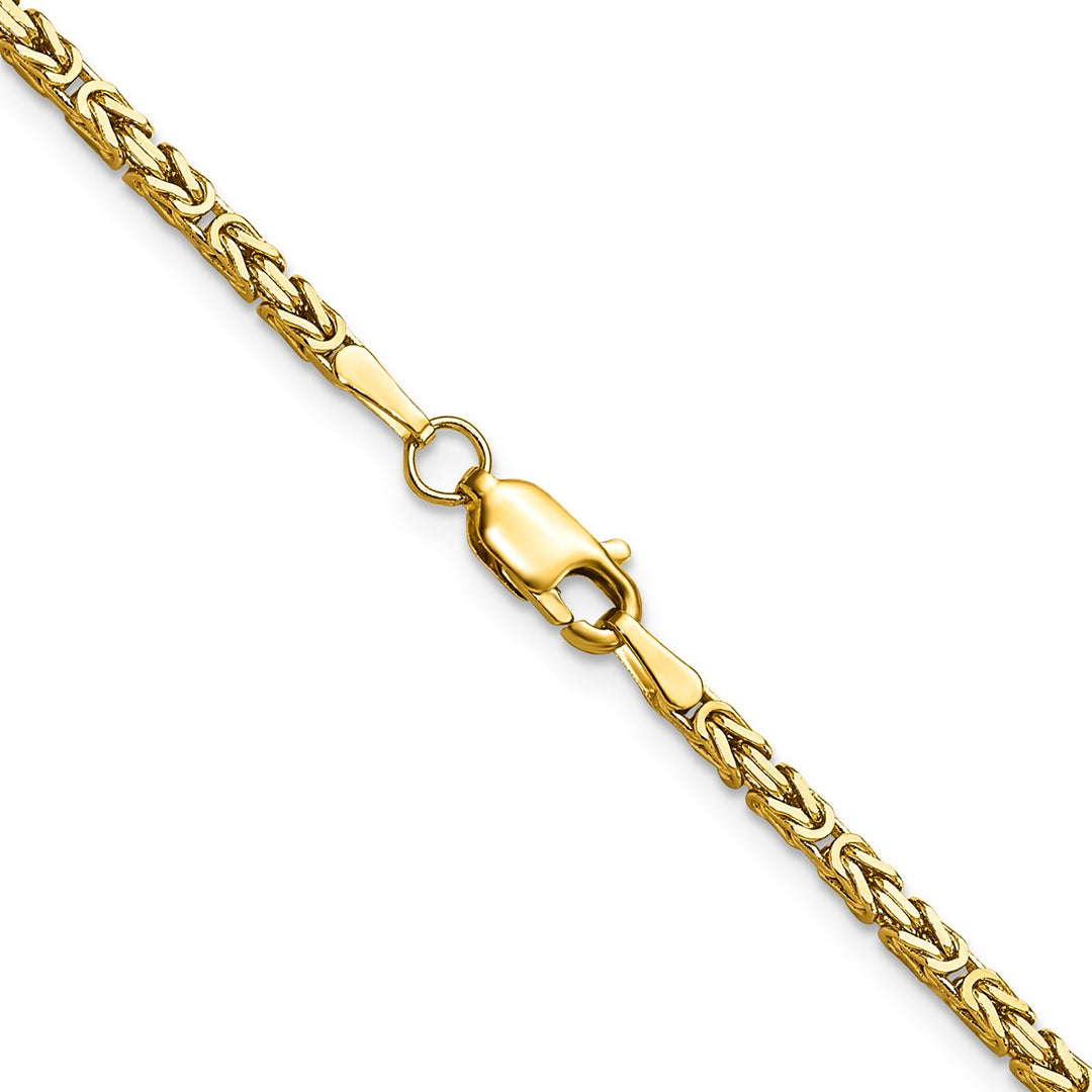 Gold 2mm Byzantine Chain, 16