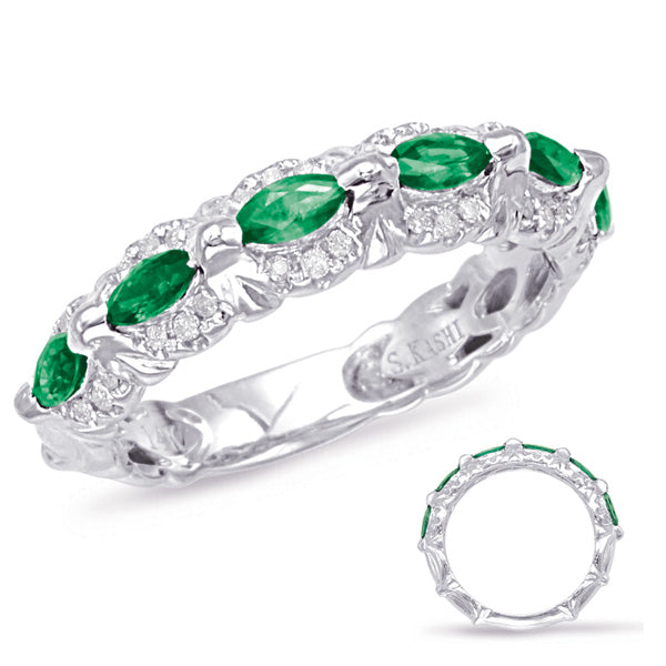 0.15 ctw. GOLD TSAVORITE & DIAMOND RING
