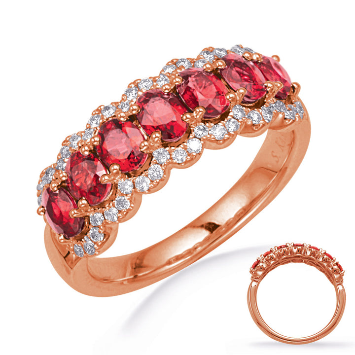 1.59 ctw. ELEGANT GOLD RUBY & DIAMOND RING
