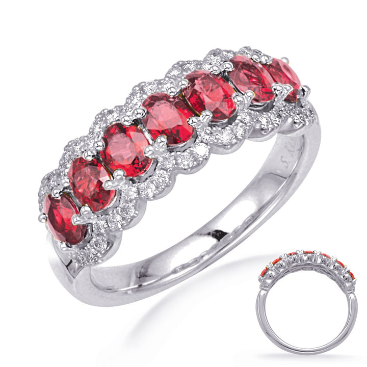 1.59 ctw. ELEGANT GOLD RUBY & DIAMOND RING