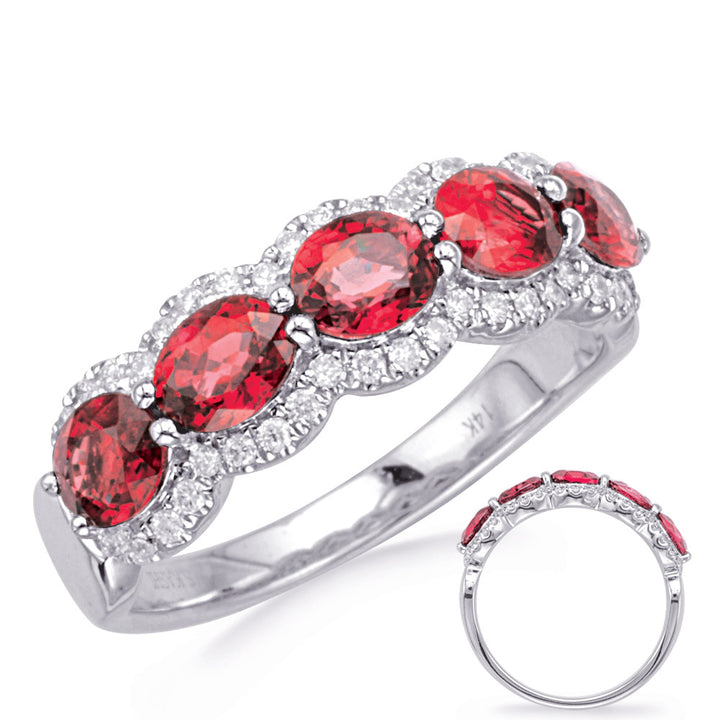2.16 ctw. ELEGANT GOLD RUBY & DIAMOND RING