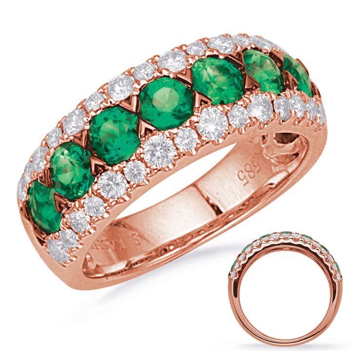 1.73 ctw. GOLD EMERALD & DIAMOND RING