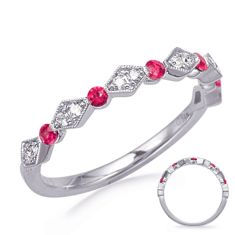 0.30 ctw. GOLD RUBY & DIAMOND RING