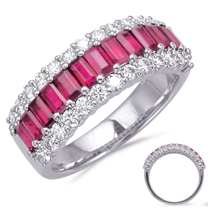 2.67 ctw. GOLD RUBY & DIAMOND RING