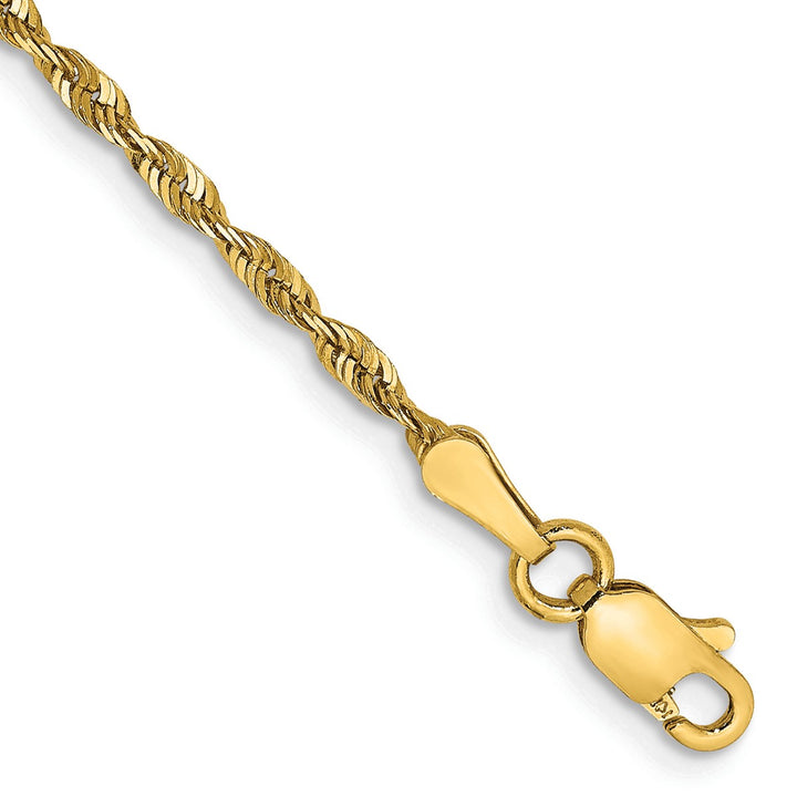 Gold 2mm Rope Chain, 1"