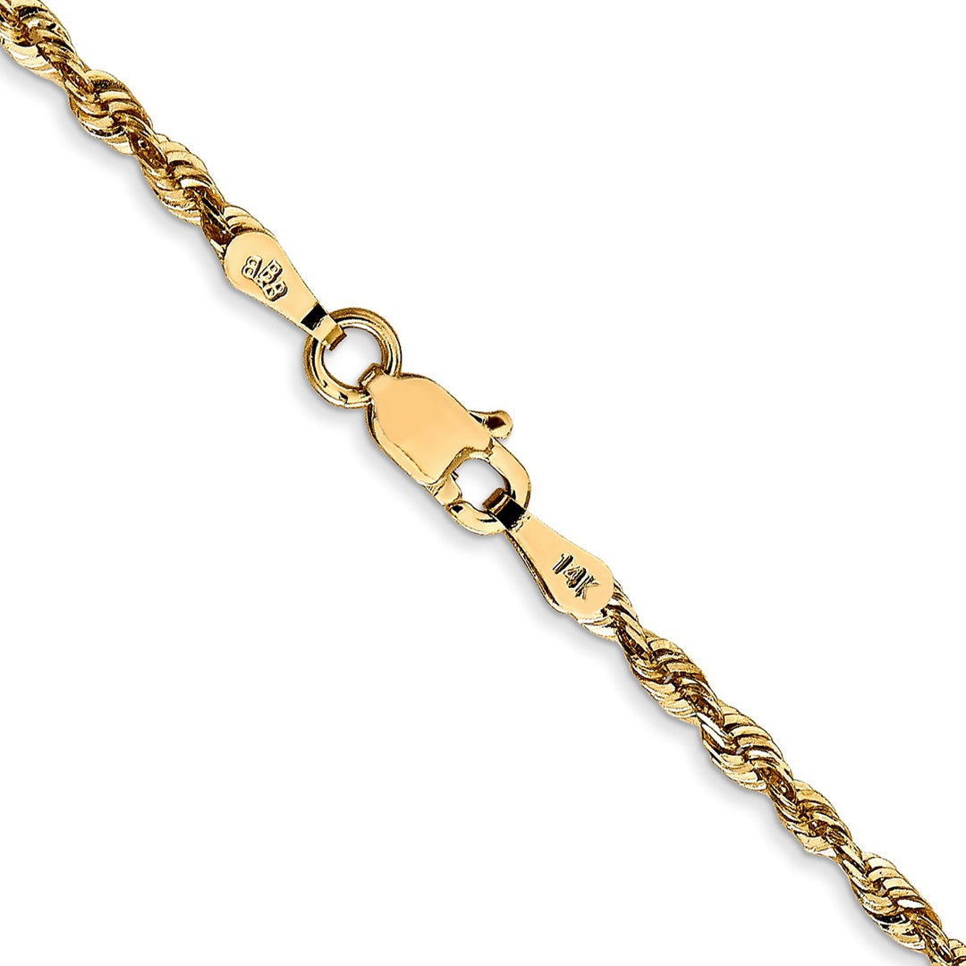 Gold 2.25mm Rope Chain, 1