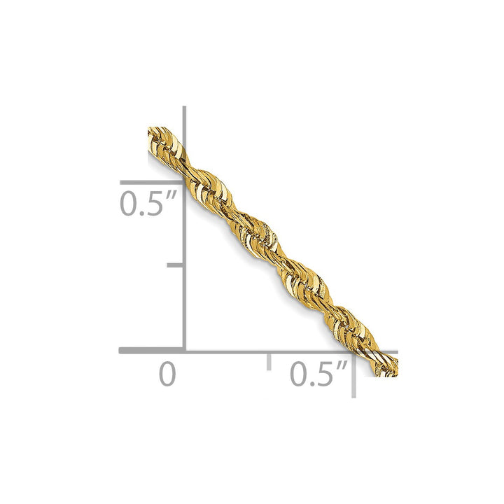 Gold 2.25mm Rope Chain, 1"