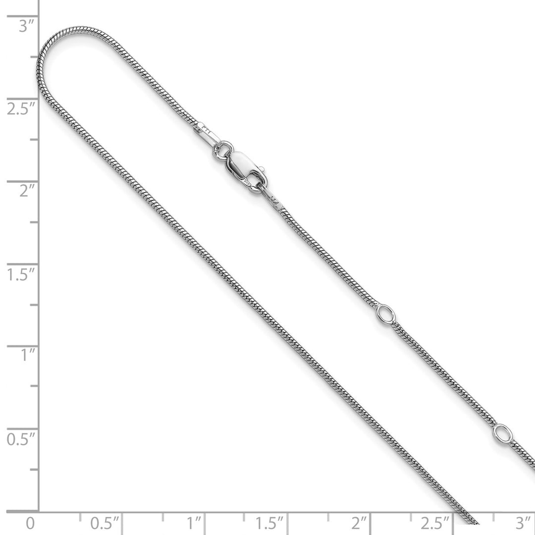 Sterling Silver 1.1mm Snake Chain, 16