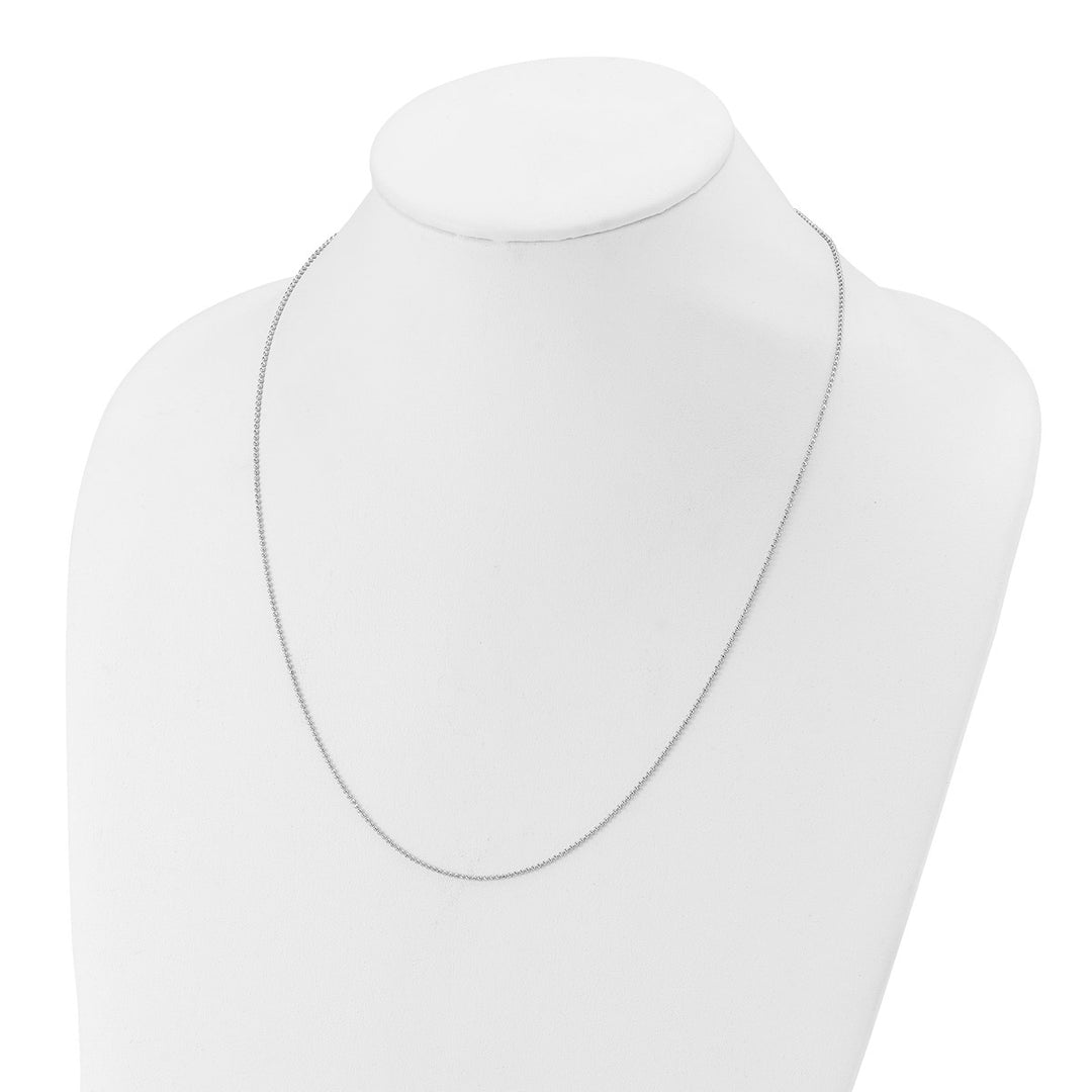 Sterling Silver 1.2mm Ball (Beaded) Chain, 22