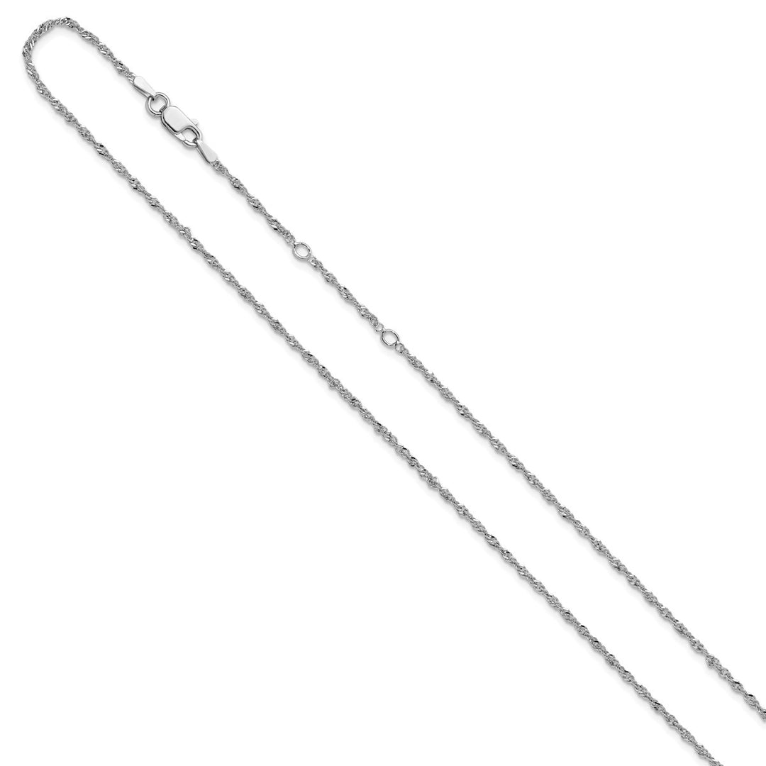 Sterling Silver 1.6mm Singapore Chain, 16