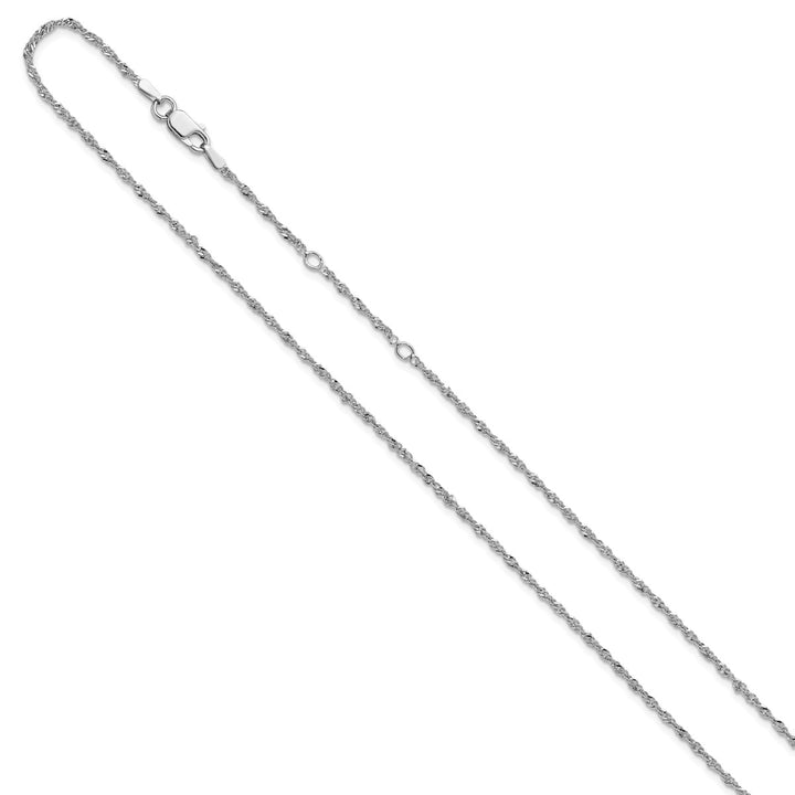 Sterling Silver 1.6mm Singapore Chain, 16"