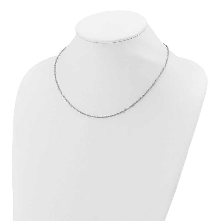 Sterling Silver 1.6mm Singapore Chain, 16"