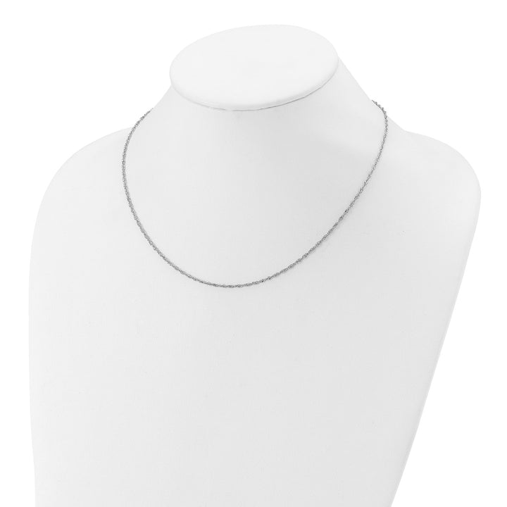Sterling Silver 1.6mm Singapore Chain, 16"