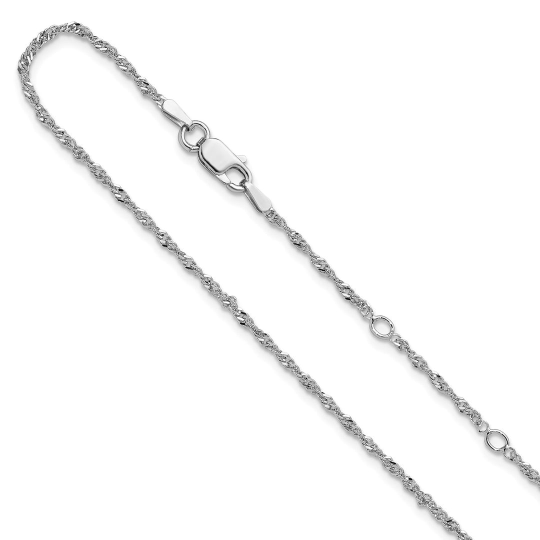 Sterling Silver 1.6mm Singapore Chain, 16"