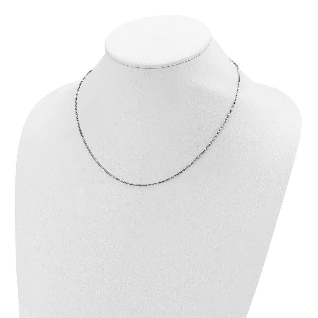 Sterling Silver 1.3mm Spiga (Wheat) Chain, 16