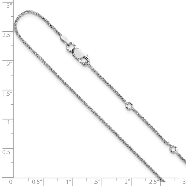 Sterling Silver 1.3mm Spiga (Wheat) Chain, 16"