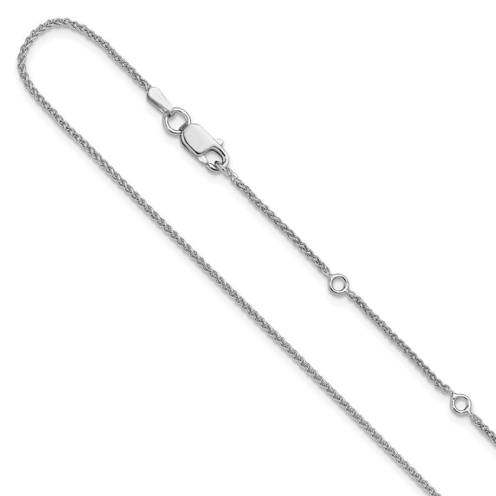 Sterling Silver 1.3mm Spiga (Wheat) Chain, 16"