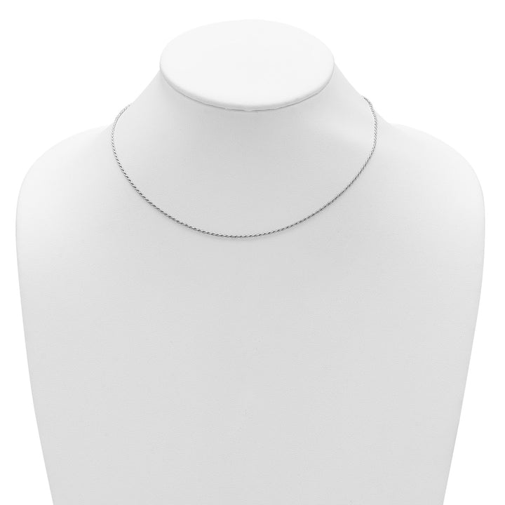 Sterling Silver 1.2mm Rope Chain, 16"