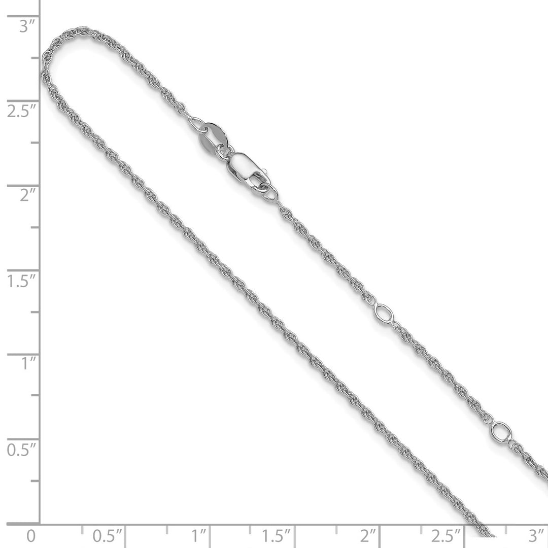Sterling Silver 1.3mm Rope Chain, 16