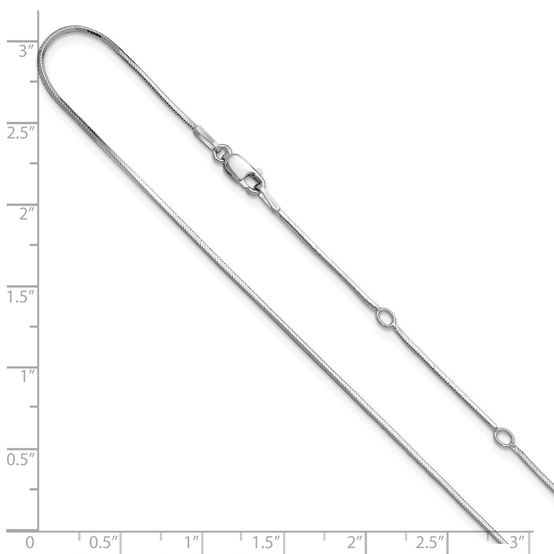 Sterling Silver 1mm Snake Chain, 16