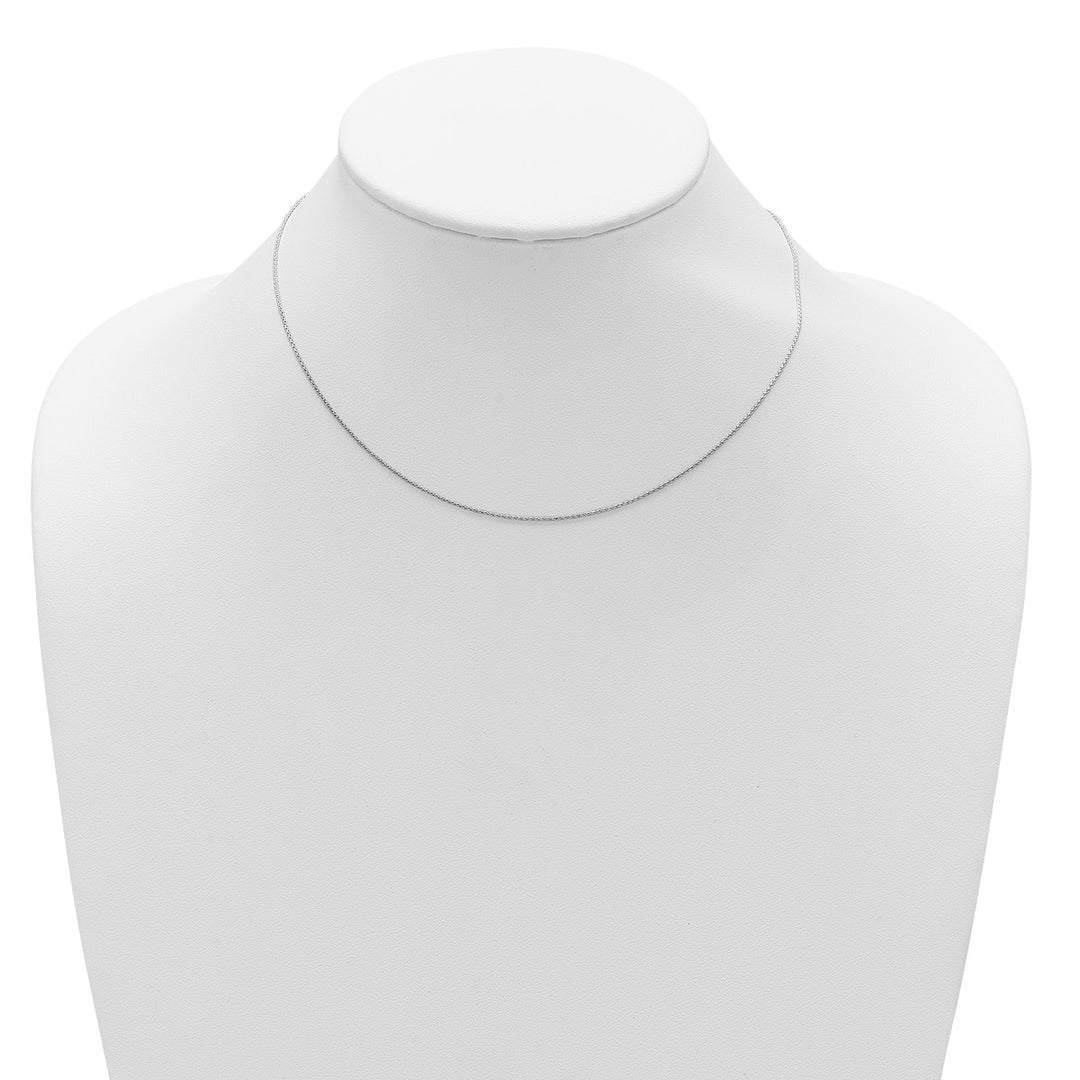 Sterling Silver 0.85mm Spiga (Wheat) Chain, 16