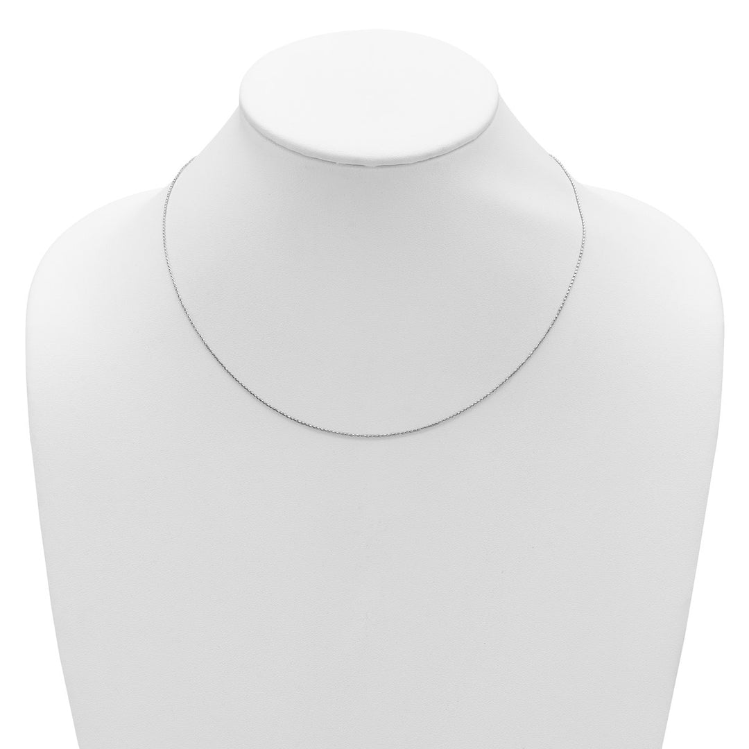 Sterling Silver 0.85mm Spiga (Wheat) Chain, 16