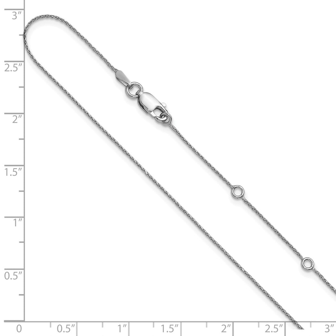 Sterling Silver 0.85mm Spiga (Wheat) Chain, 16