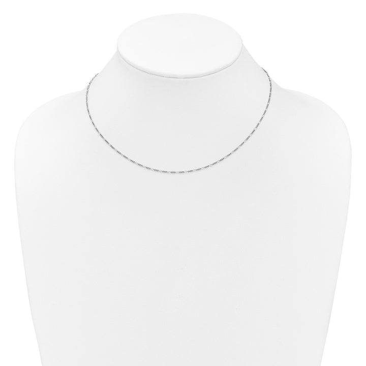 Sterling Silver 1.45mm Figaro Chain, 16"