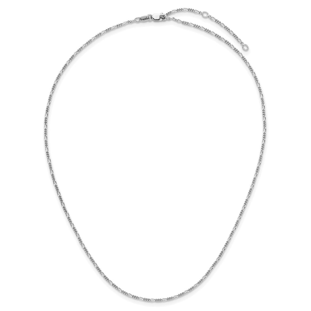 Sterling Silver 1.45mm Figaro Chain, 16