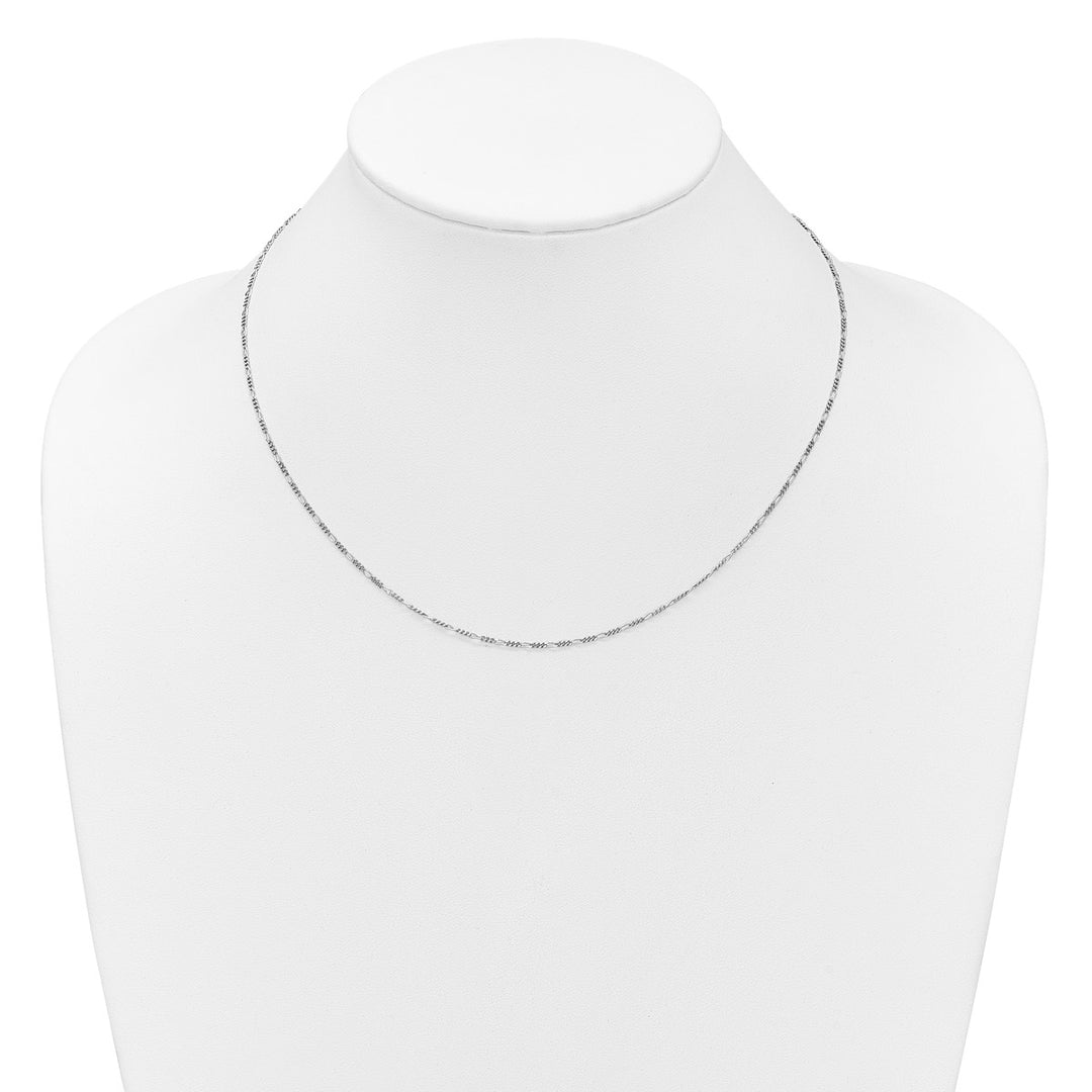 Sterling Silver 1.45mm Figaro Chain, 16