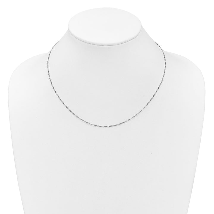 Sterling Silver 1.45mm Figaro Chain, 16"