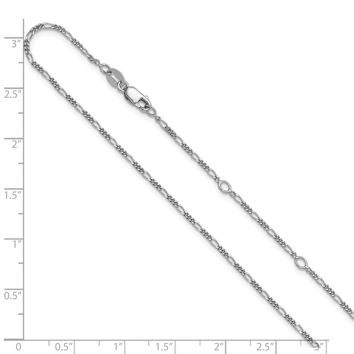 Sterling Silver 1.45mm Figaro Chain, 16"