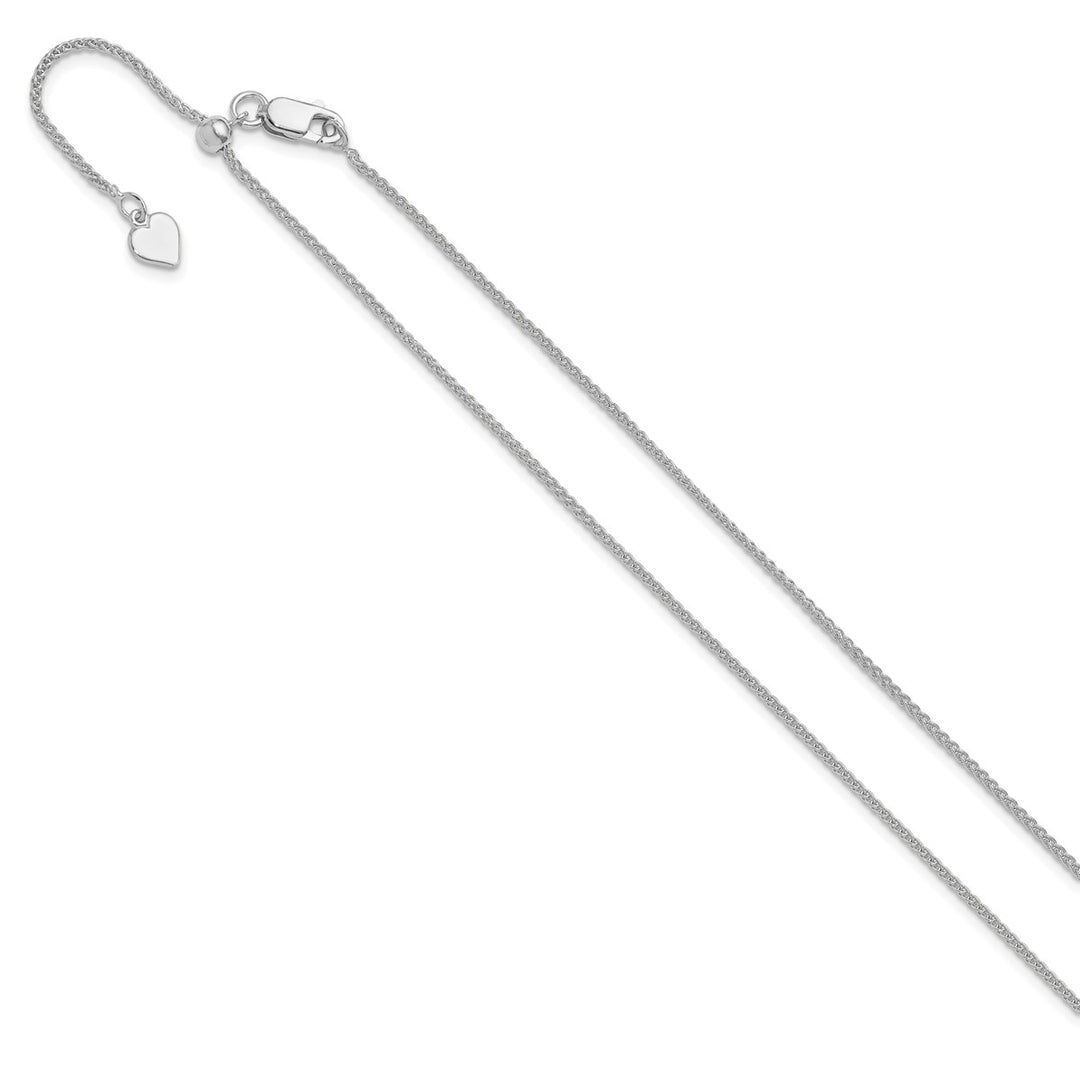 Sterling Silver 1.3mm Spiga (Wheat) Chain, 22
