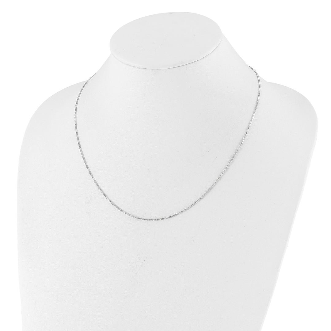 Sterling Silver 1.3mm Spiga (Wheat) Chain, 22