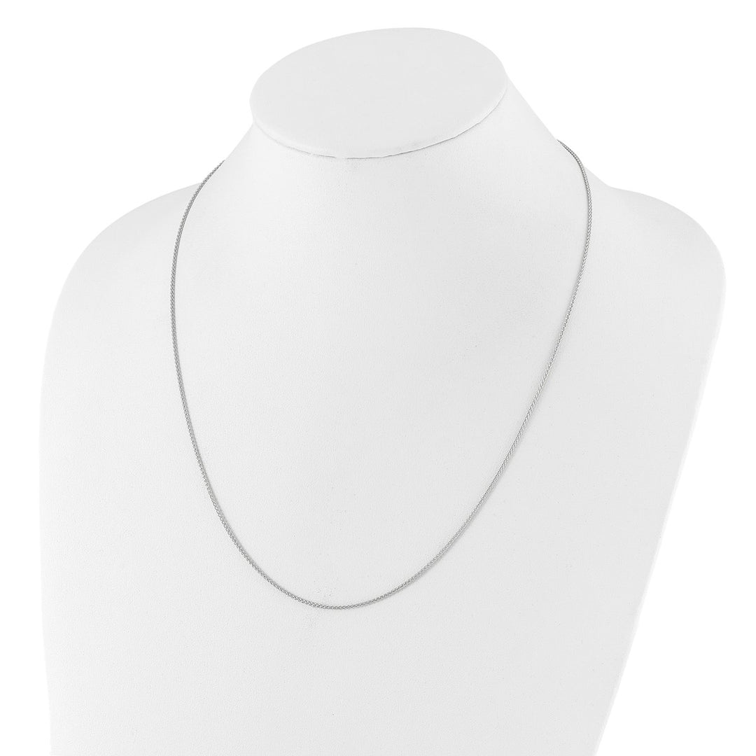 Sterling Silver 1.3mm Spiga (Wheat) Chain, 22