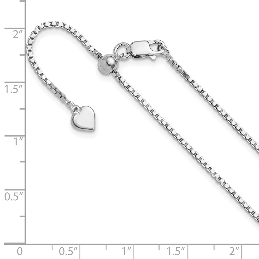Sterling Silver 1.3mm Box Chain, 22