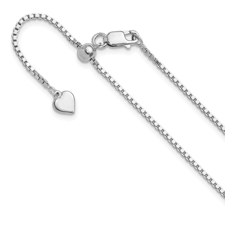 Sterling Silver 1.3mm Box Chain, 22"