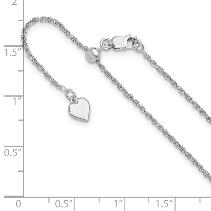Sterling Silver 1.35mm Rope Chain, 22"