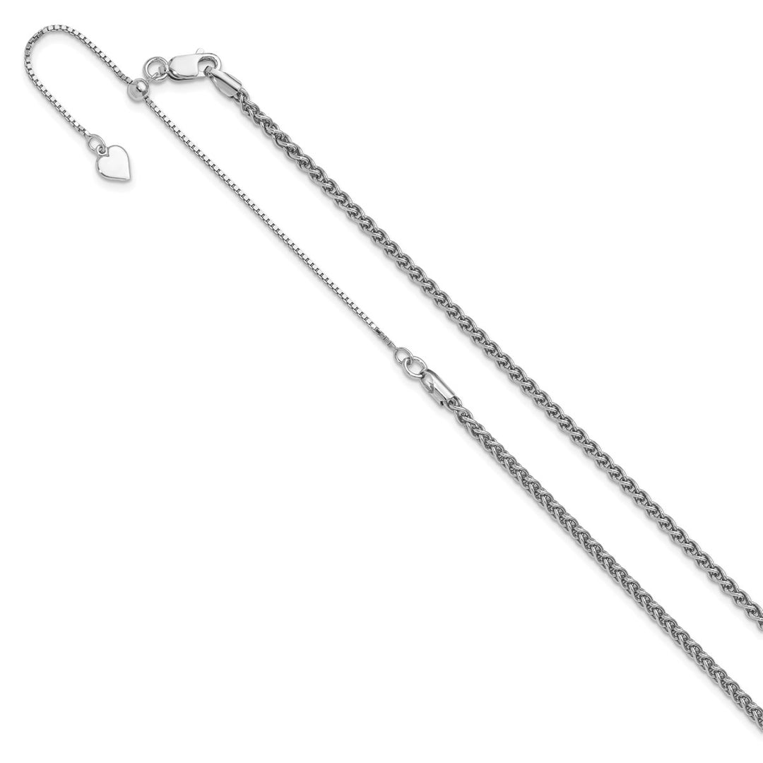 Sterling Silver 2.5mm Spiga (Wheat) Chain, 22