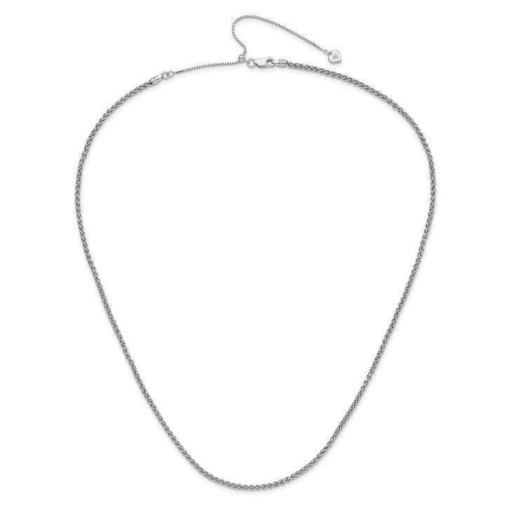 Sterling Silver 2.5mm Spiga (Wheat) Chain, 22"