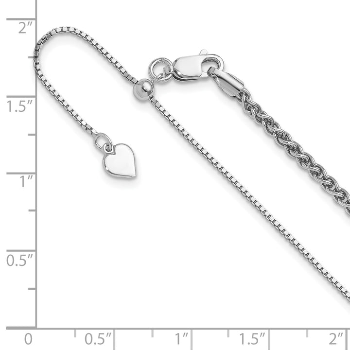 Sterling Silver 2.5mm Spiga (Wheat) Chain, 22"