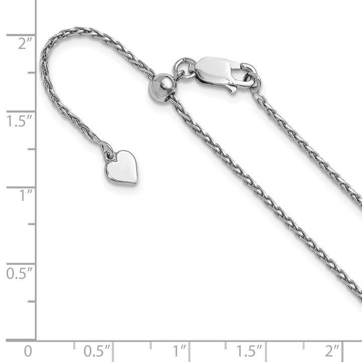Sterling Silver 1.5mm Spiga (Wheat) Chain, 22"