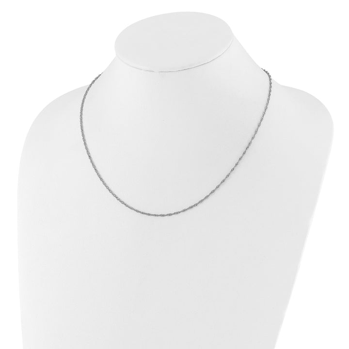 Sterling Silver 1.6mm Singapore Necklace, 22"