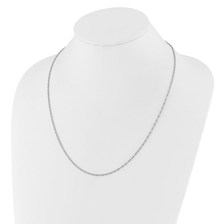 Sterling Silver 1.6mm Singapore Necklace, 22"