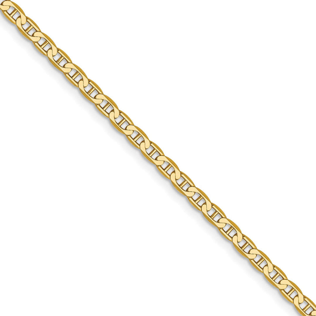 Gold 2.4mm Anchor Chain, 100"