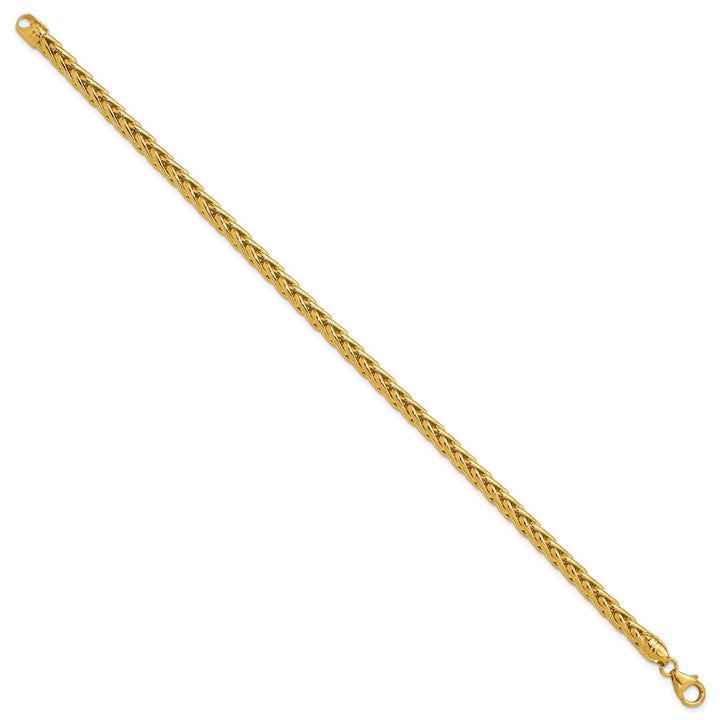 Gold 5mm Spiga (Wheat) Bracelet, 8.5"