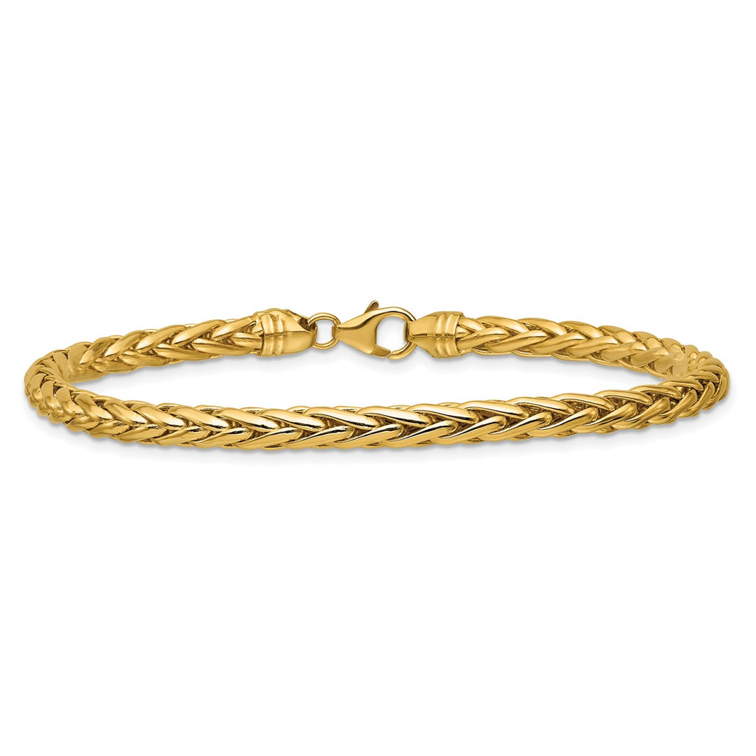 Gold 5mm Spiga (Wheat) Bracelet, 8.5