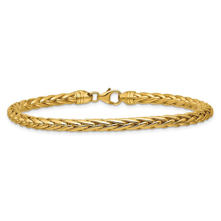 Gold 5mm Spiga (Wheat) Bracelet, 8.5"