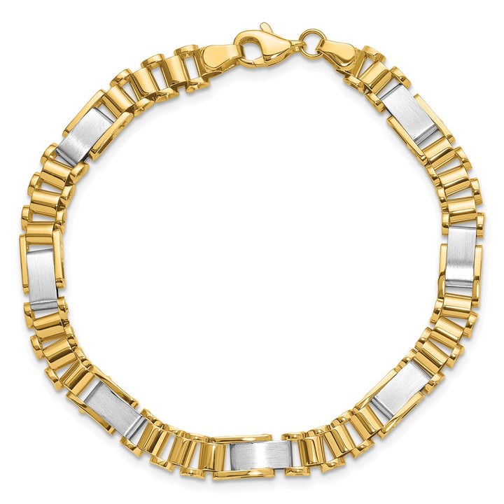 Gold 8.5mm Link, Other Bracelet, 8"